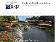 Tablet Screenshot of frederickrealestateonline.com